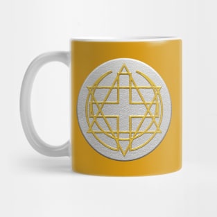 Three faiths, one God.(gold on silver 3d effect) Mug